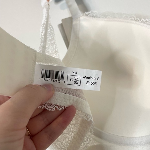 NWT WonderBra Sustainable Lace Plunge Lift EcoPure Underwire​ Bra 38C - Picture 10 of 11